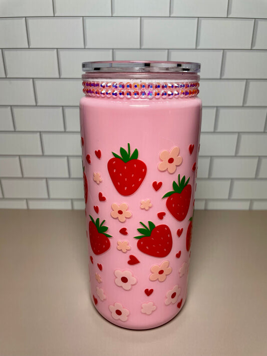 Strawberry Milk Cup - 20oz Acrylic Tumbler