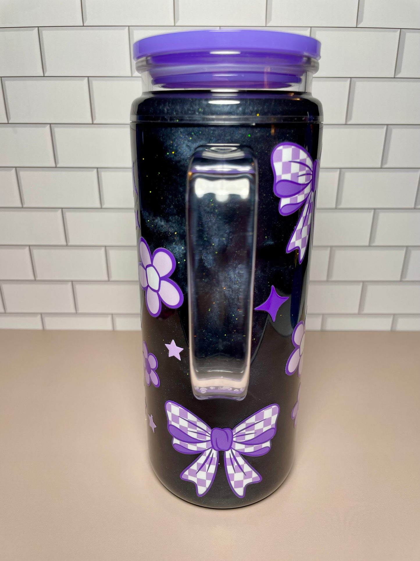 Too Tired - 20oz Acrylic Tumbler w/ Handle