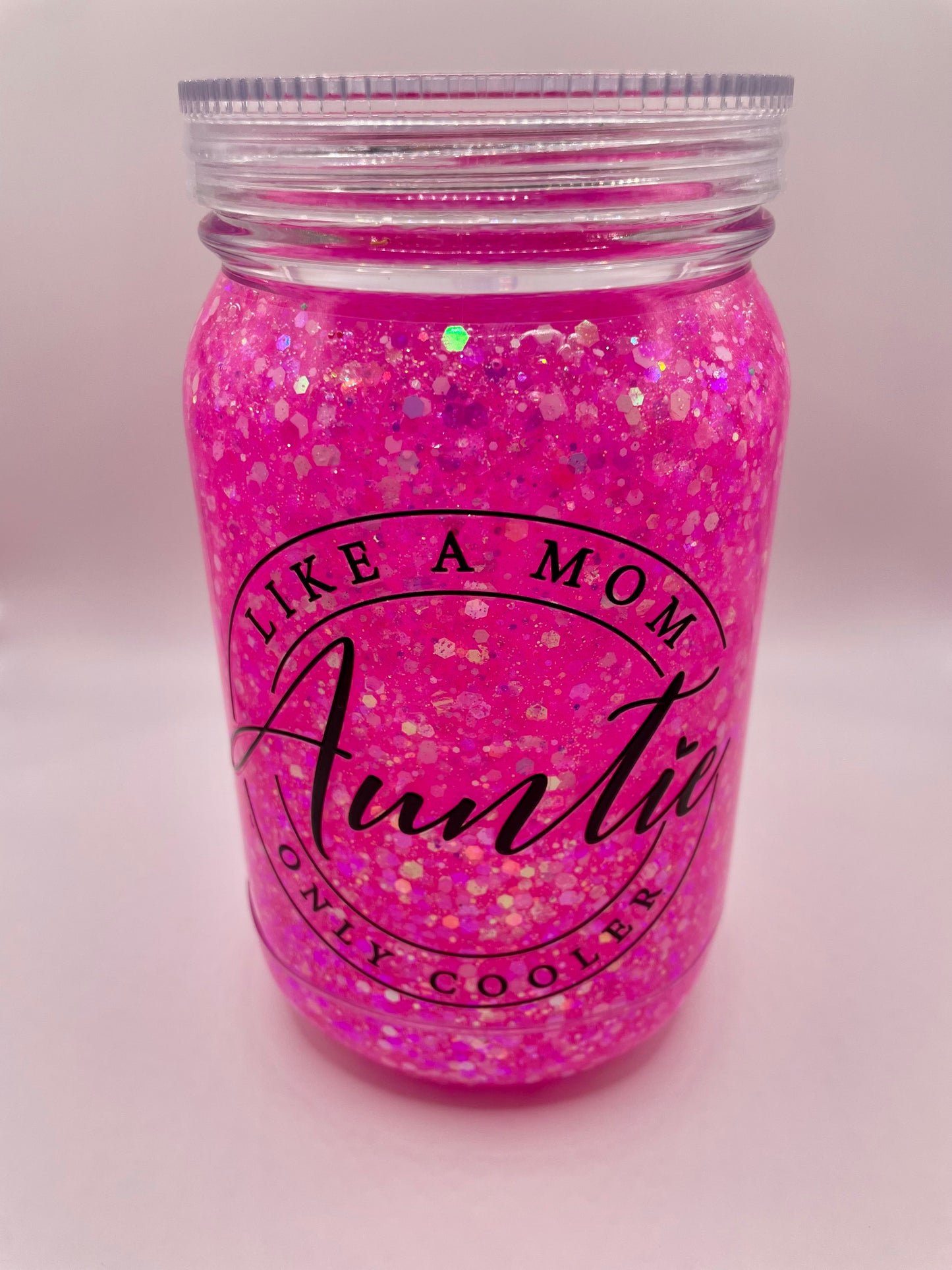 24oz Snowglobe Mason Cup
