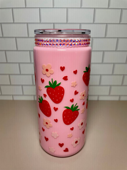 Strawberry Milk Cup - 20oz Acrylic Tumbler
